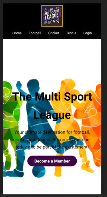 Multi Sport League Project Screenshot